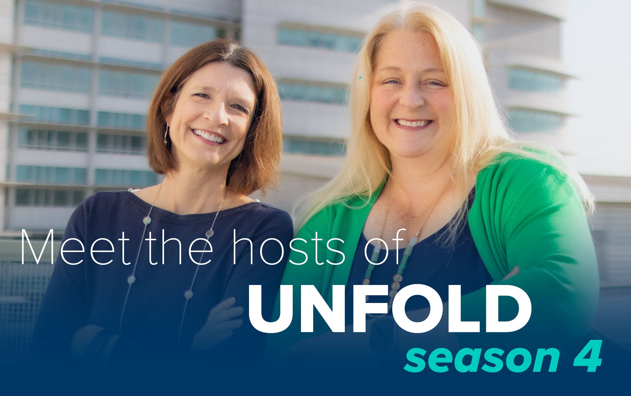 Portraits of 春色视频 Unfold Podcast Season 4 Hosts Amy Quinton and Marianne Russ Sharp